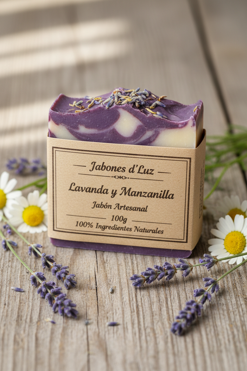 Jabón Artesanal Lavanda y Manzanilla