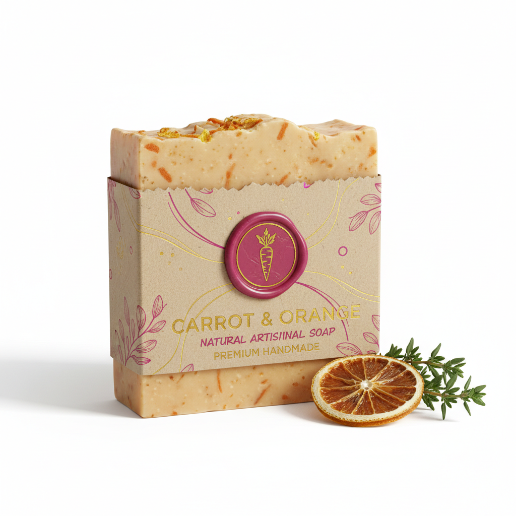 Jabón Artesanal Zanahoria & Naranja